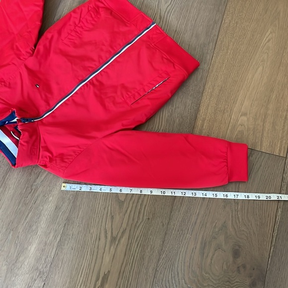 TOMMY HILFIGER Boys Red High Neck Zip-Up Solid Bomber Jacket Sz Small 6-7 NWT - Picture 14 of 15